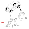 Обшивка (подкрылок), колесная ниша правая 86820-A4000 Mobis - 86820A4000 - схема с каталога 86812, KEURPA416