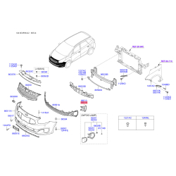 Заглушка бампера правая 86524-A4000 Mobis