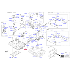 Заливная горловина, топливной бак 31130-1D010 Mobis