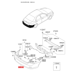 Бампер 86611-2F510 Mobis