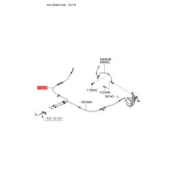Трос стояночной тормозной системы правый 59770-2F200 Mobis