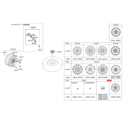Облицовка, колеса 52960-1M000 Mobis