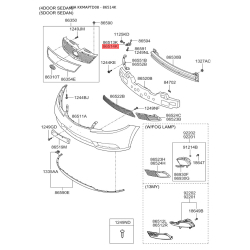 Кронштейн, буфер правий 86514-1M300 Mobis