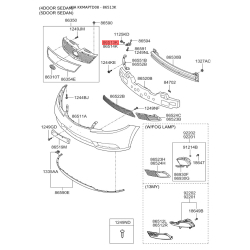 Кронштейн, буфер лівий 86513-1M300 Mobis