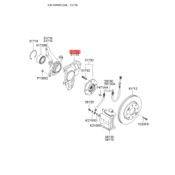 Захист (пильник, щит) поворотного кулака правий 51756-2F310 Mobis