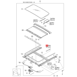 Молдинг порога, бампера и крыла правый 86572-2F000 Mobis