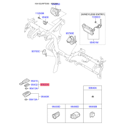 Брелок без ключа 95430-1M250 Mobis