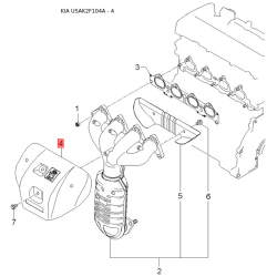 Пістон (кліпса) полиці багажника 83336-2F000IM Mobis