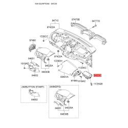 Подушка безопасности пассажирская на переднюю панель 84530-1M100 Mobis