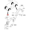 Обшивка (підкрилок), колісна ніша ліва 86811-A7000 Mobis - 86811A7000 - схема з каталогу 86811, KKMAPA712