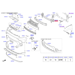 Кронштейн, буфер правий верхній 86552-B2000 Mobis