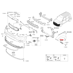 Кронштейн, буфер левый 86553-E4000 Mobis