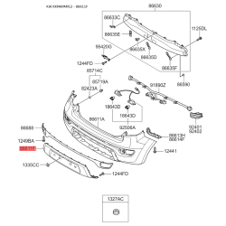 Бампер нижній 86612-2K500 Mobis