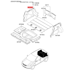 Обивка багажника правая 85740-1M500VA Mobis