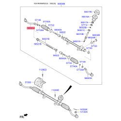 Наконечник кермової тяги 56825-B0000 Mobis
