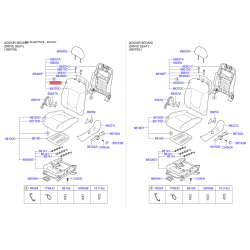 Сидіння кріплення 88350-1M400 Mobis