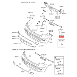 Лампа накаливания, фонарь сигнала тормоза правая 92452-2K510 Mobis