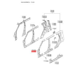 Боковина правая 71120-2KA11 Mobis