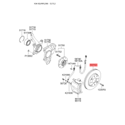 Диск тормозной S5171-22F100 Mobis
