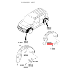 Брызговик задний правый 86842-2K500 Mobis