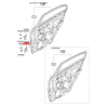 Петля боковой двери левая нижняя 79350-1G000 Mobis - 793501G000 - схема с каталога 79350, KKMAPTC05