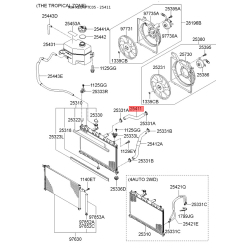 Шланг радиатора верхний 25411-1G300 Mobis