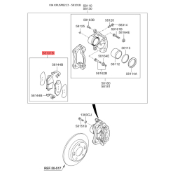 Колодки тормозные дисковые комплект 58101-B2A10 Mobis