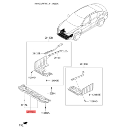 Захист двигуна / піддон двигуна 29110-2T200 Mobis