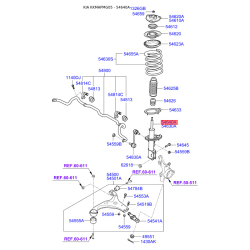 Амортизатор правый 54661-2G300 Mobis