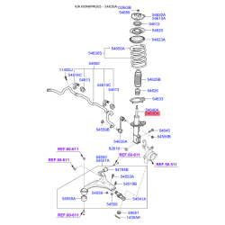 Амортизатор лівий 54651-2G300 Mobis