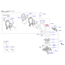 Сидіння кріплення 88360-B2080KF9 Mobis
