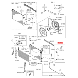 Шланг радиатора нижний 25415-1D100 Mobis