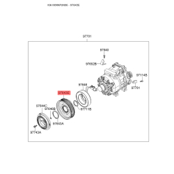Шків компресора кондиціонера 97643-1D100 Mobis
