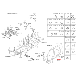 Накладка арки колеса зовнішня пластикова зовнішня права нижня 87549-2K010 Mobis