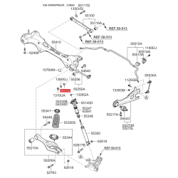 Шайба (ексцентрик) розвального болта задньої підвіски 55233-2G000 Mobis