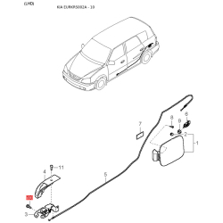 Шайба сайлентблока поперечной балки левая 0K2A1-3446Y Mobis