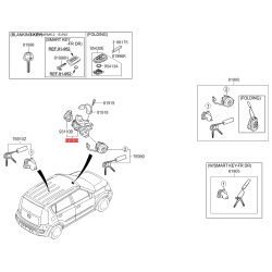 Корпус замка, замок вала рулевого колеса 81910-2K000 Mobis