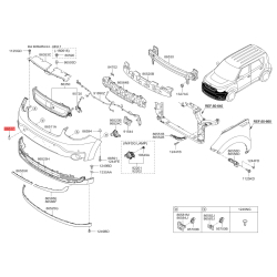 Облицювання / захисна накладка, буфер 86517-E4000 Mobis