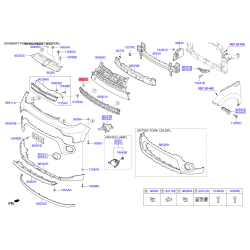 Облицовка / защитная накладка, буфер 86517-B2500 Mobis