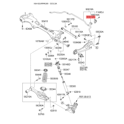 Втулка стабилизатора 55513-2G300 Mobis