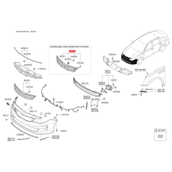 Решітка радіатора 86350-D4010 Mobis