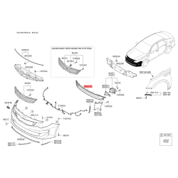 Решітка радіатора 86560-D4000 Mobis