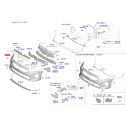 Эмблема задней и боковой двери, капота 86318-3R500 Mobis