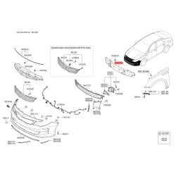 Абсорбер (пена, амортизатор) бампера 86520-D4010 Mobis