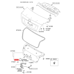 Оббивка багажника 81754-3F000 Mobis