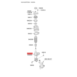 Амортизатор лівий 54651-1M300 Mobis