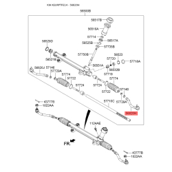 Наконечник рулевой тяги левый 56820-4R000 Mobis