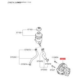 Гідравлічний насос, кермо 57100-2G050 Mobis