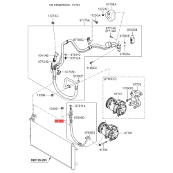 Трубопровід високого/низкого тиску, кондиціонер 97762-2G002 Mobis
