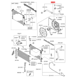 Шланг радиатора верхний 25414-1D100 Mobis